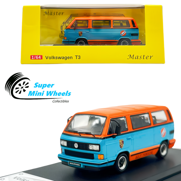 Master 1:64 Volkswagen T3 Gulf Blue/Orange