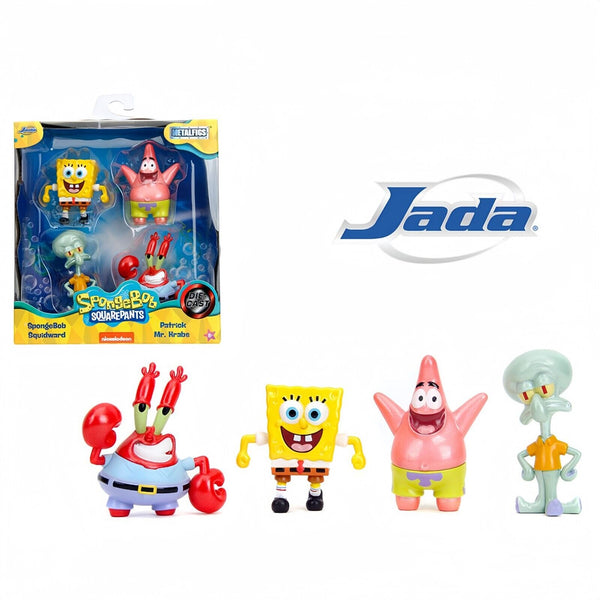 Jada 2.5″ Metalfigs – SpongeBob SquarePants 4-Pack