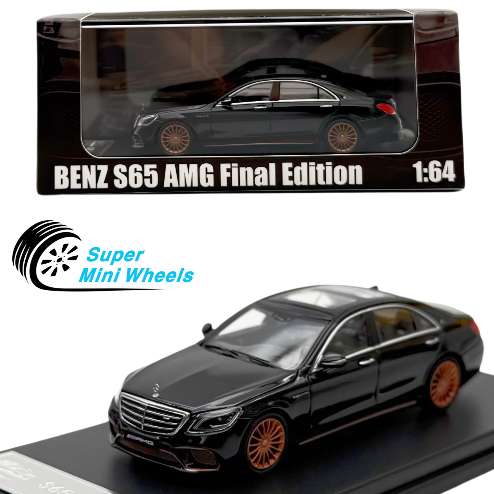 Modellino auto giocattolo HM scala 1/64 Mercedes-Benz C63S AMG Coupé Modellino auto giocattolo HM scala 1/64 Mercedes-Benz C63S AMG Coupé