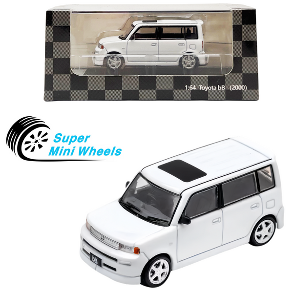 DCT 1:64 Toyota bB (P30) 2000 White - Diecast Car