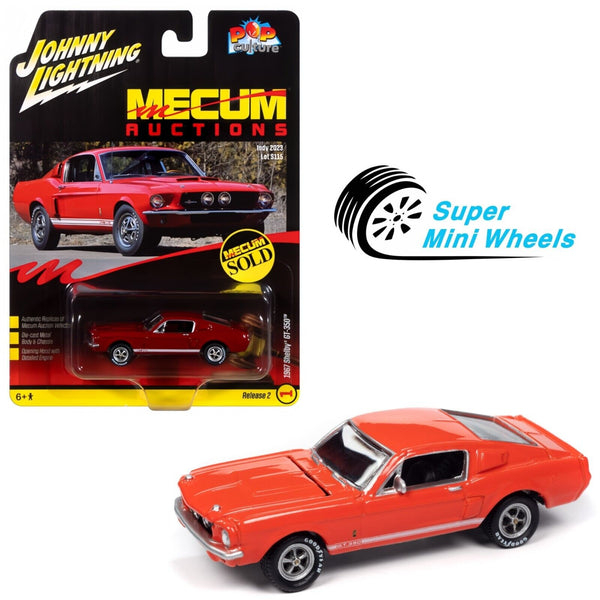 Johnny Lightning 1:64 Mecum 1967 Shelby GT-350 Red - Pop Culture