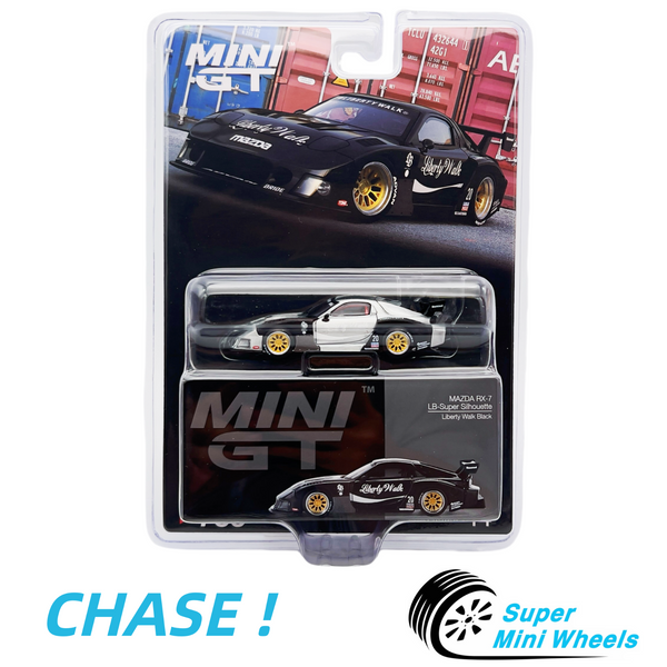 CHASE ! Mini GT 1:64 MAZDA RX-7 LB-Super Silhouette Liberty Walk Black #785