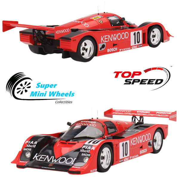 Top Speed 1:18 Porsche 962 CK6 #10 Porsche Kremer Racing 1990 Le Mans 24 Hrs.