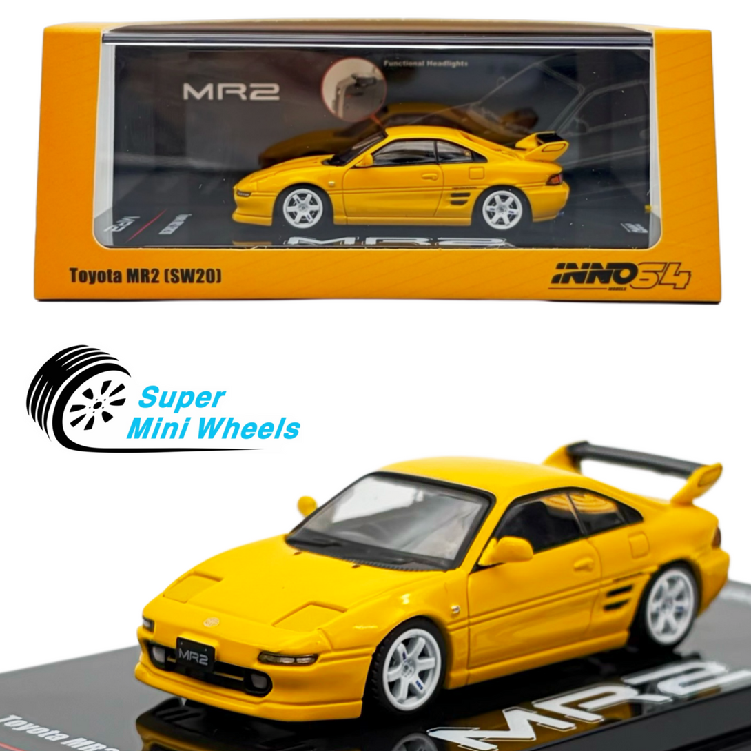INNO64 1:64 Toyota MR2 SW20 Yellow – Super Mini Wheels