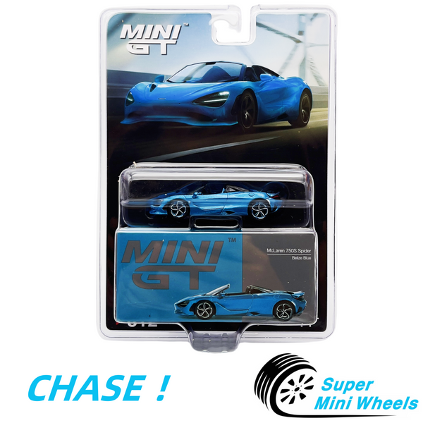 CHASE ! Mini GT 1:64 McLaren 750S Spider Belize Blue #812