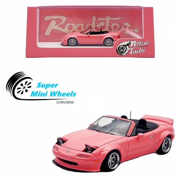 Micro Turbo 1:64 Eunos Roadster NA Mazda MX-5 Customized Version Pink