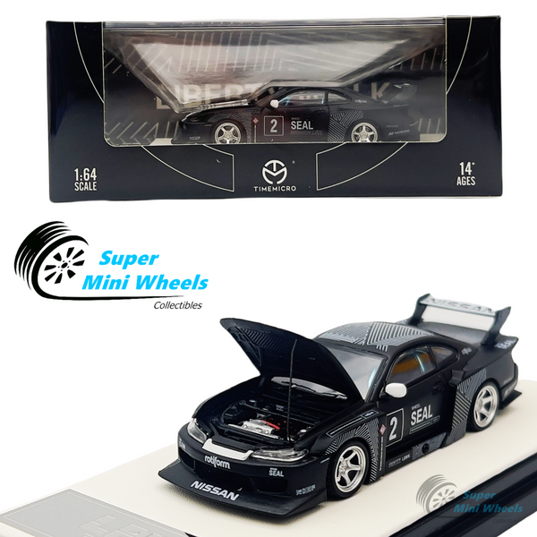 Time Micro 1:64 LBWK Nissan S15 SILVIA #2 Black