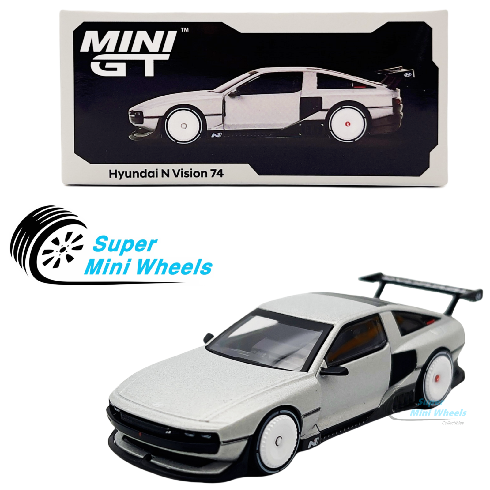Mini GT 1:64 Hyundai N Vision 74 - Korea Exclusives #825 – Super
