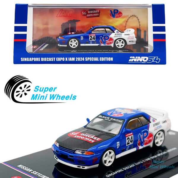 INNO64 1:64 Nissan GT-R R32 Singapore Diecast Expo X IAM 2024 Special Edition