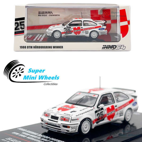 INNO64 1:64 Ford Sierra RS500 Cosworth #25 Team Wurth Wolf Racing DTM 1988