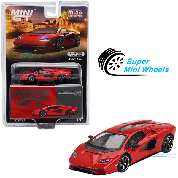 Mini GT 1:64 Lamborghini Countach LPI 800-4 Rosso Mars #720