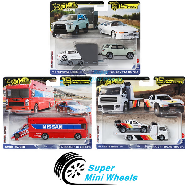 Pre-Order Hot Wheels 1:64 Team Transport 2024 D Case 3 Car Set