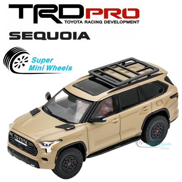 GCD 1:64 2023 Toyota Sequoia TRD Pro – Quicksand Beige [Pre-Order]