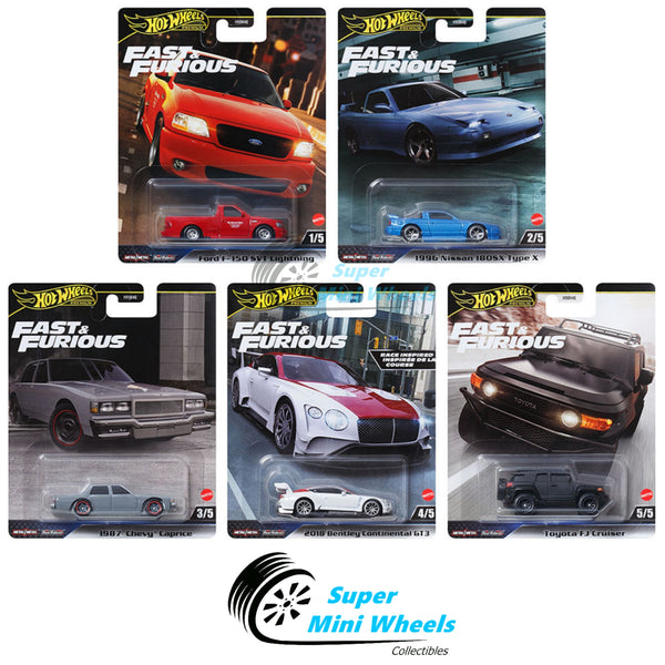 Pre-Order Hot Wheels Fast & Furious Premium 2024 H Case 5 Cars Set