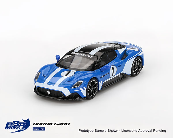 Pre-Order BBR Models 1:64 Maserati MC20 #1 Maserati Performance Experience – Blue – Limited Edition