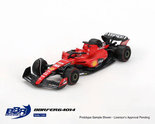 Pre-Order BBR Models 1:64 F1 Ferrari SF23 #16 C. Leclerc 2023 Bahrain GP – Limited Edition