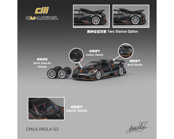 Pre-Order CM Model 1:64 Pagani Imola – Metallic Grey