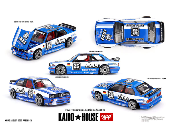 Pre-Order - Kaido House x Mini GT BMW M3 Kaido Touring Champ V1 – Blue/White