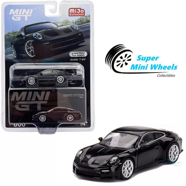 Mini GT 1:64 Porsche 911 (992) GT3 Touring Black #606