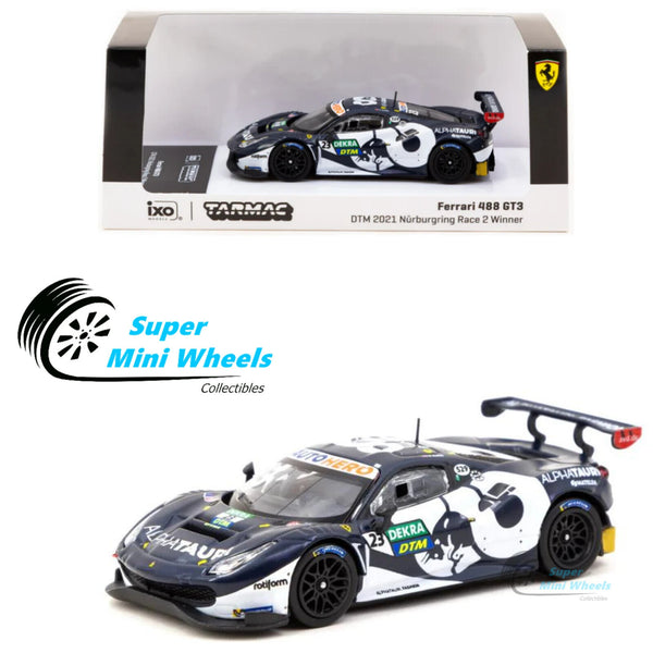 Tarmac Works x iXO Models 1:64 Ferrari 488 GT3 DTM 2021 Nürburgring #23 Race