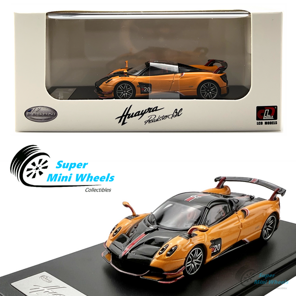 LCD Models 1:64 - Pagani Huayra Roadster BC (Orange) Diecast Model