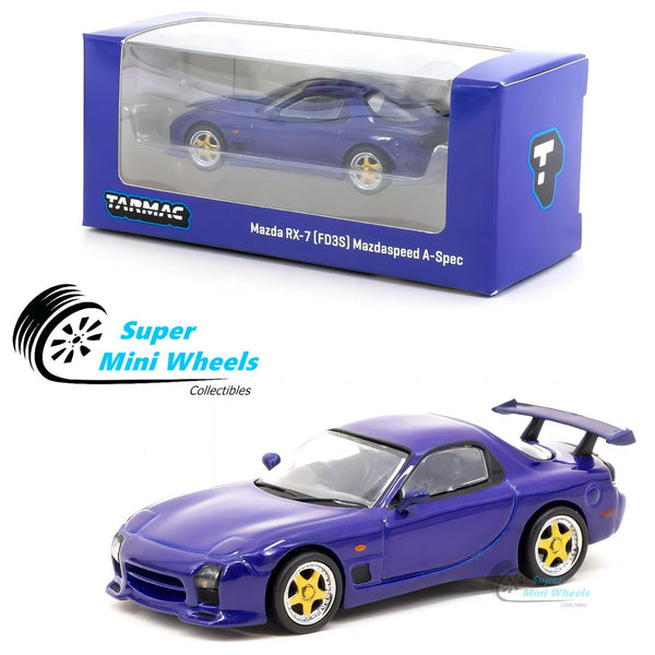 Tarmac Works 1:64 Mazda RX-7 FD3S Mazdaspeed A-Spec (Innocent Blue Mica)