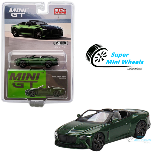 Mini GT 1:64 Bentley Mulliner Bacalar Scarab Green #492