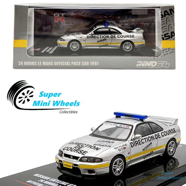 INNO64 1:64 Nissan Skyline GT-R R33 24 Hours LE Mans Official Pace Car 1997