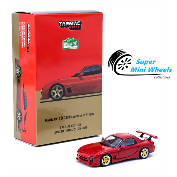 Tarmac Works 1:64 Mazda RX-7 (FD3S) Mazdaspeed A-Spec Vintage Red