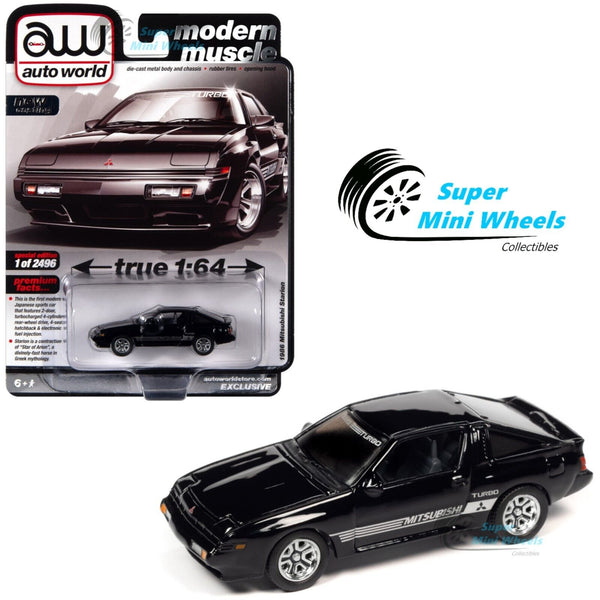 Auto World 1:64 1986 Mitsubishi Starion (Black) Auto World Store Exclusive