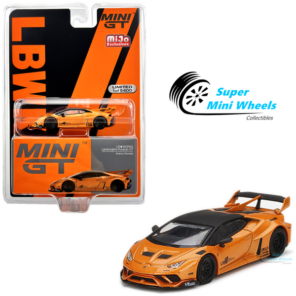 Mini GT 1:64 LB WORKS Lamborghini Huracán GT Arancio Borealis #355