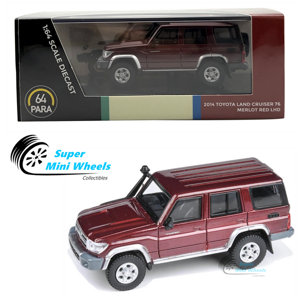 PARA64 - 2014 Toyota Land Cruiser LC76 - Merlot Red - LHD - 1:64