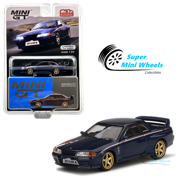 Mini GT 1:64 Nissan Skyline GT-R (R32) Nismo S-Tune (Dark Blue) #326