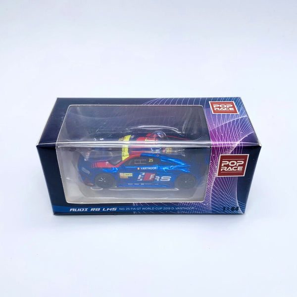 Pop Race 1/64 Audi R8 LMS Blue NO.25 FIA GT World Cup 2019 D.Vanthoor - Diecast