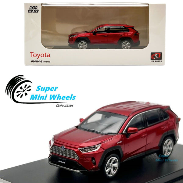 LCD Models 1:64 - Toyota RAV4 Hybrid (Red) Diecast Model