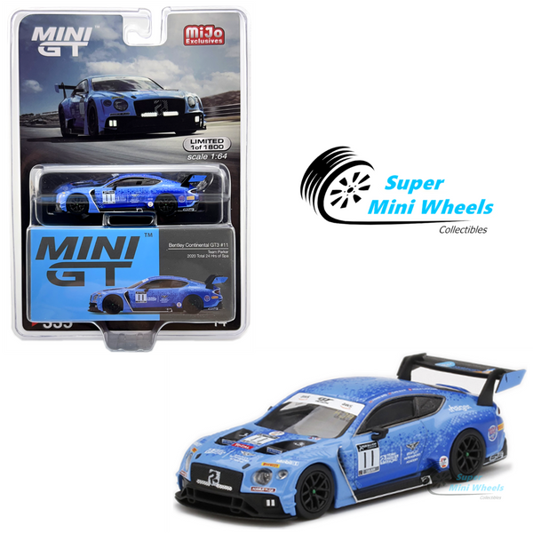 Mini GT 1:64 Bentley Continental GT3 #11 2020 Total 24 Hrs of Spa #335