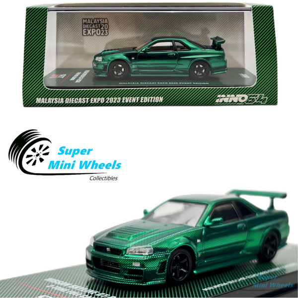 CHASE INNO64 1:64 Nissan Skyline GT-R R34 Z-TUNE Full Carbon Malaysia EXPO 2023