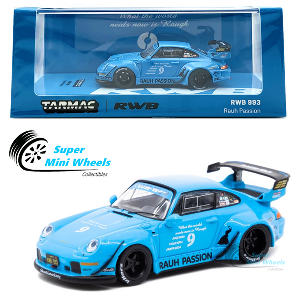 Tarmac Works 1:64 Porsche RWB 993 Rauh Passion Blue - 2021 Hobby64