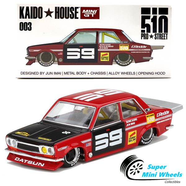 Mini GT x Kaido House 1:64 Datsun 510 Pro Street SK510 Red - KHMG003