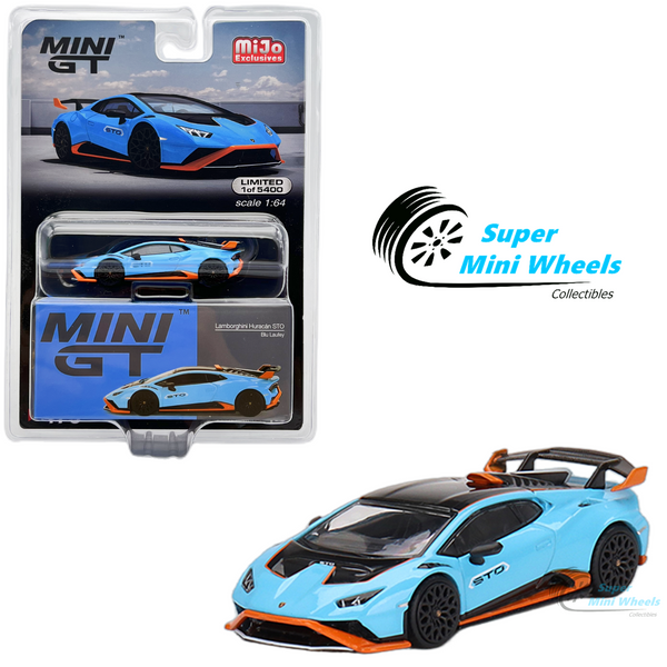 Mini GT 1:64 Lamborghini Huracán STO Blu Laufey #475