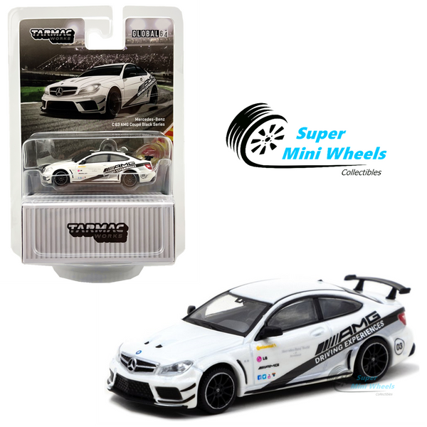 Tarmac Works 1:64 Mercedes-Benz C63 AMG Coupe Black Series (White) T64G-009-DE