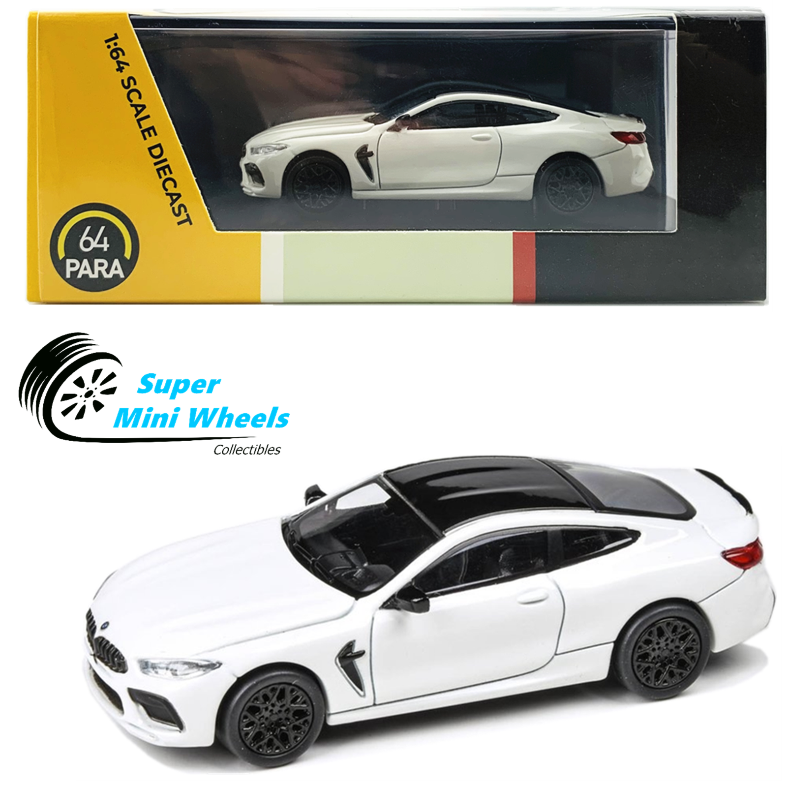 Modellino auto PARA64 scala 1/64 BMW M8 Coupè rosso pressofuso Modellino auto PARA64 scala 1/64 BMW M8 Coupè rosso pressofuso