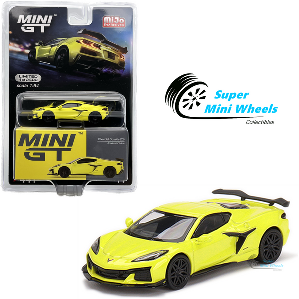 Mini GT 1:64 Chevrolet Corvette Z06 2023 Accelerate Yellow #441