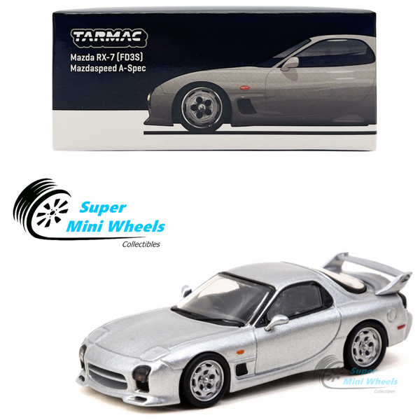 Tarmac Works 1:64 Mazda RX-7 FD3S Mazdaspeed A-Spec – Silver Stone Metallic