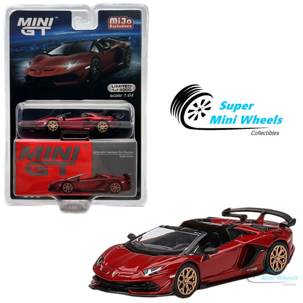 Mini GT 1:64 Lamborghini Aventador SVJ Roadster Rosso Efesto #506