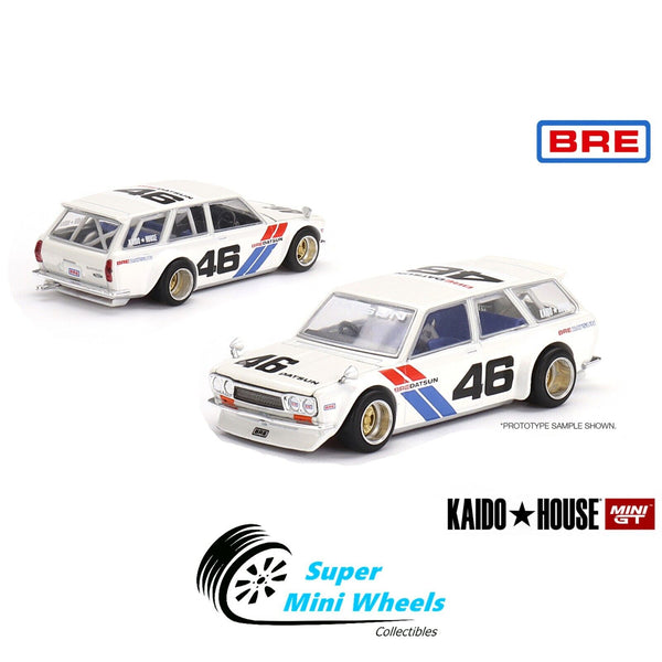 Mini GT x Kaido House 1:64 Datsun KAIDO 510 Wagon BRE V2 White KHMG027