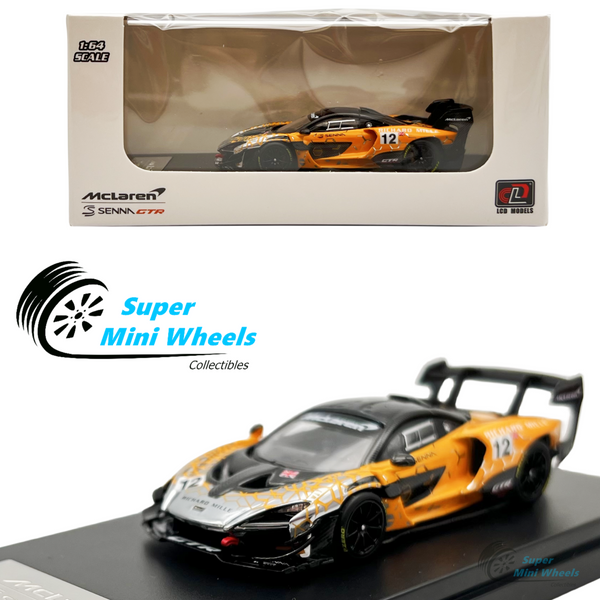 LCD Models 1:64 - Mclaren Senna GTR #12 Ultimate (Yellow) Diecast Model