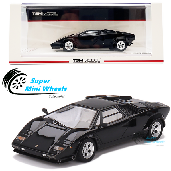 TSM-Model 1:43 Lamborghini Countach 5000S Black - Resin Model - TSM430703