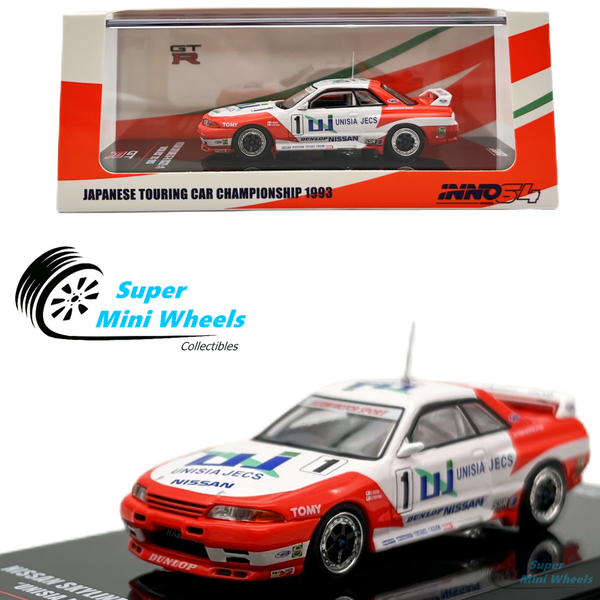 INNO64 1:64 Nissan Skyline GT-R R32 #1 "UNISIA JECS" JTC 1993