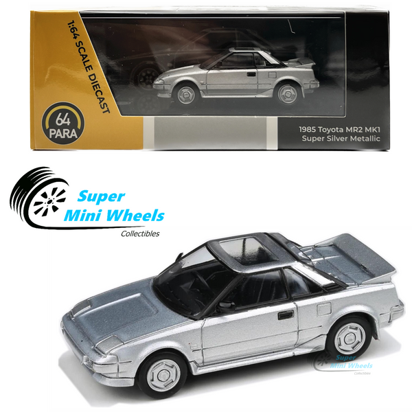 PARA64 - 1:64 - 1985 Toyota MR2 MK1 Super Silver Metallic